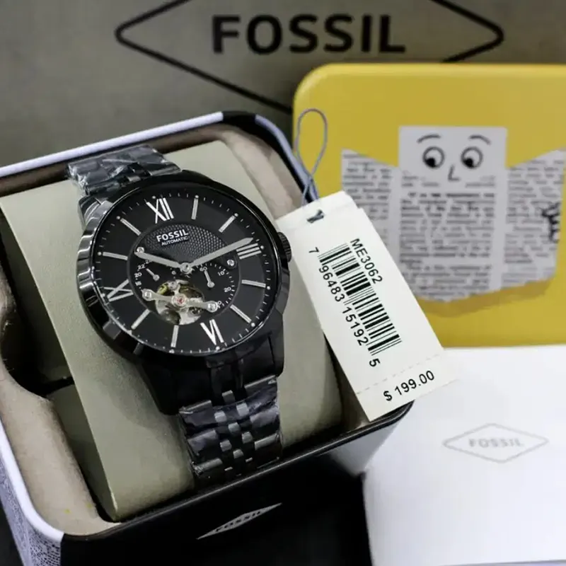 Fossil Townsman Automatic Black Dial Men's Watch | ME3062